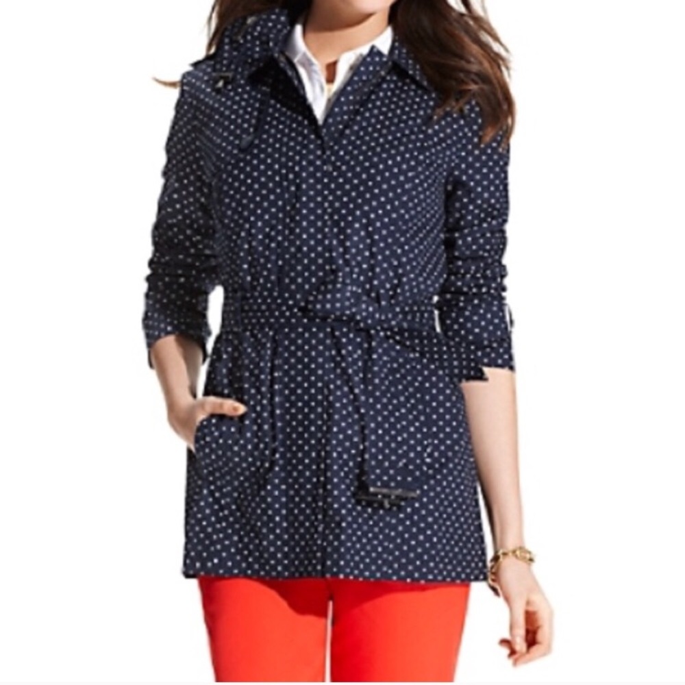 XS Tommy Hilfiger Polka Dot Trench Coat